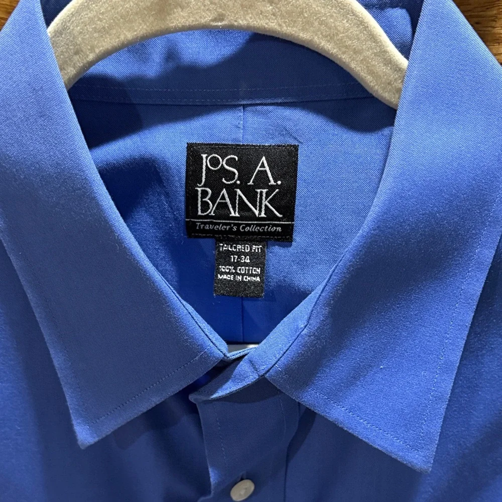 Jos. A. Banks Classic Blue Dress Shirt - Picture 2 of 4